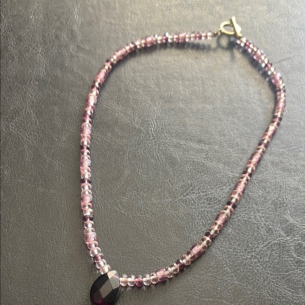 Elegant Purple Beaded Necklace